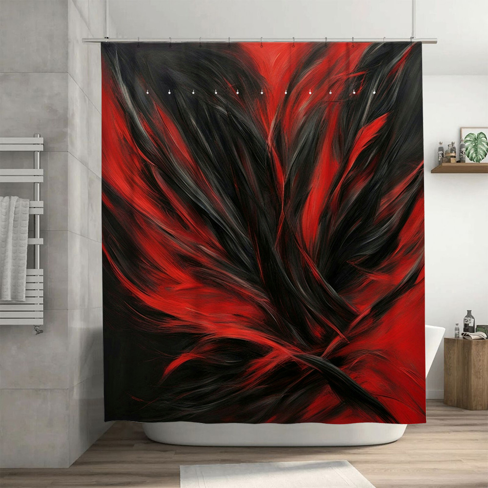 Red and Black Abstract Print S - Home Decor Bathroom Ideas review and price