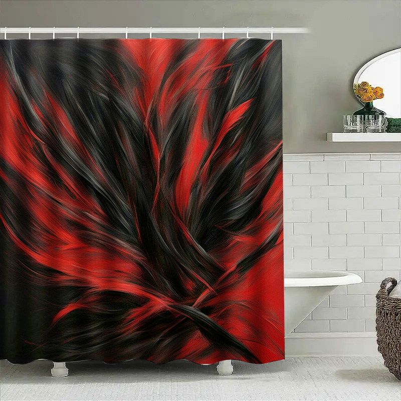 Red and Black Abstract Print S - Home Decor Bathroom Ideas review and price