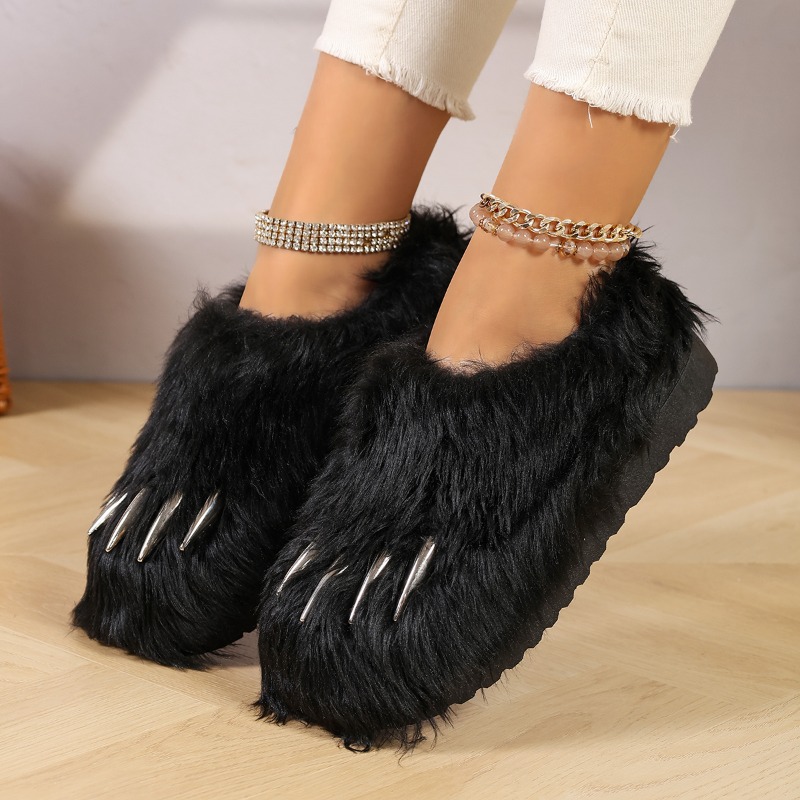 Trendy Animal Claw Plush Slipp - Home Outside Bathroom review and price