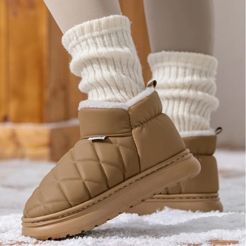 Winter Fleece Lined Slippers A - Home Outside Bathroom review and price