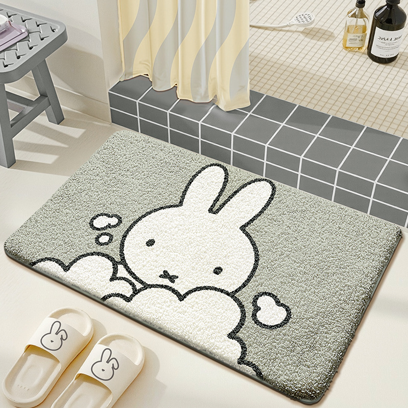 Kawaii Miffy Floor Mat Cute Ca - Home Bathroom Movie review and price