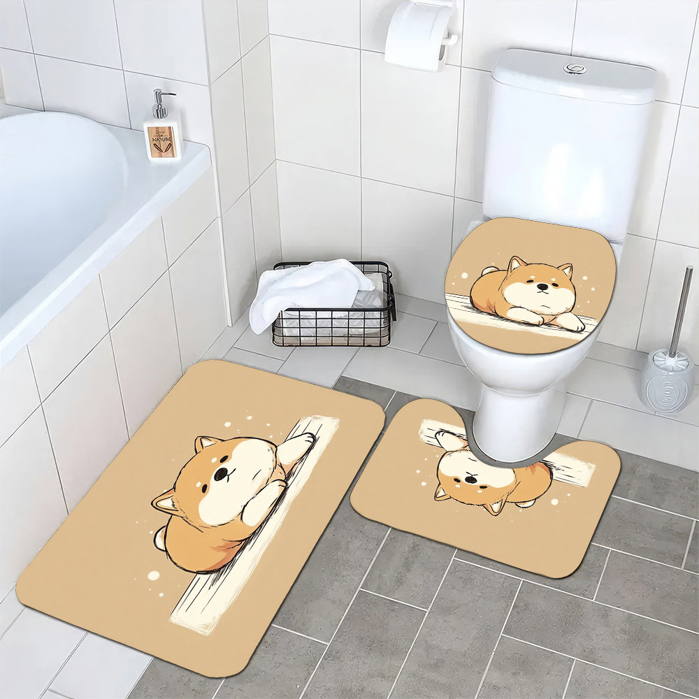 Cute Shiba Inu Dog Bathroom Ma - Home Made Bathroom Vanity review and price
