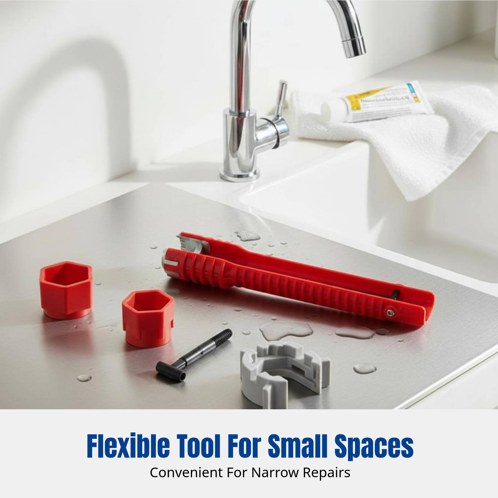 Plumbing Sink Wrench, Multifun - Home Bathroom Faucets review and price