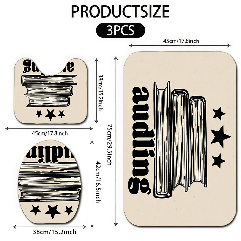 Set of 3 Bathroom Mat Set Toil - Home Made Bathroom Vanity review and price