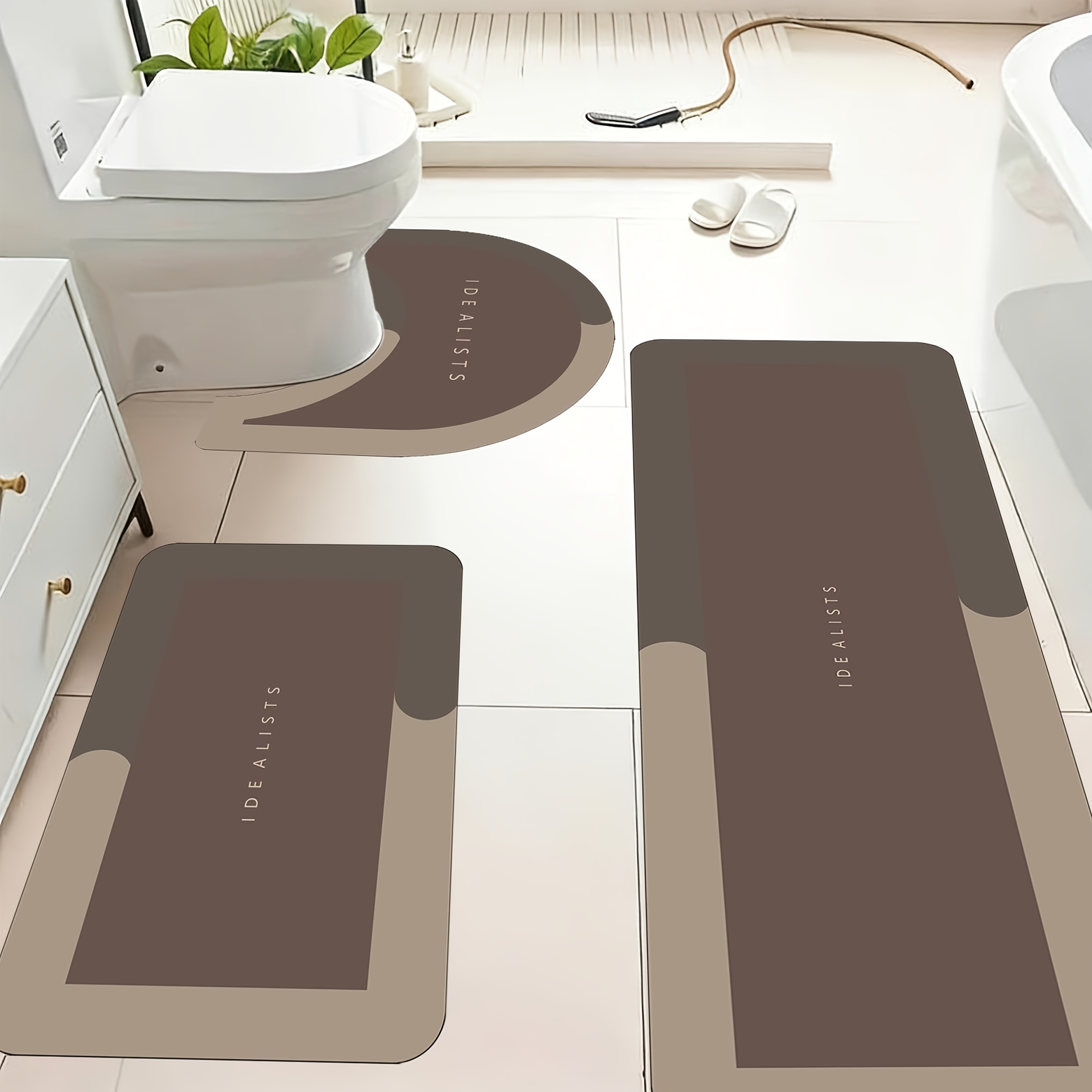 Modern Minimalist Bath Mat Set - Home Made Bathroom Vanity review and price