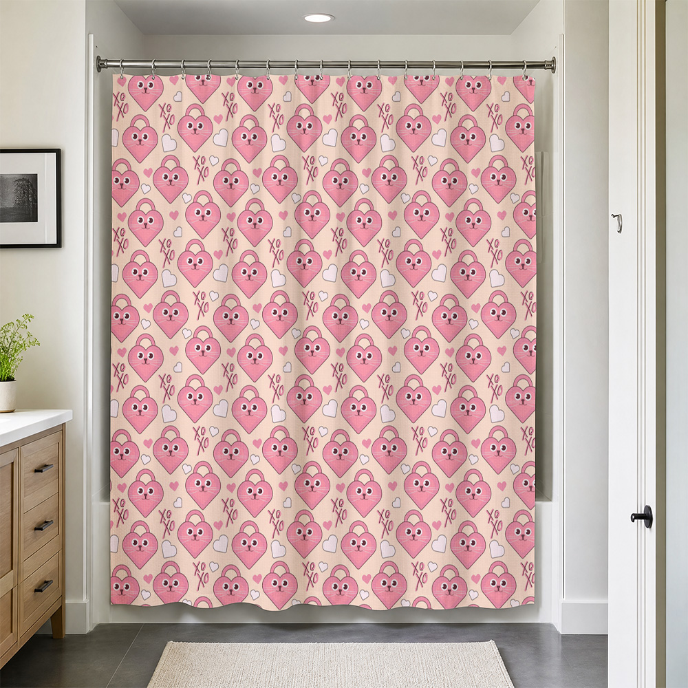 Adorable Pink Hearts Pattern S - Adorable Home Bathroom Ideas review and price