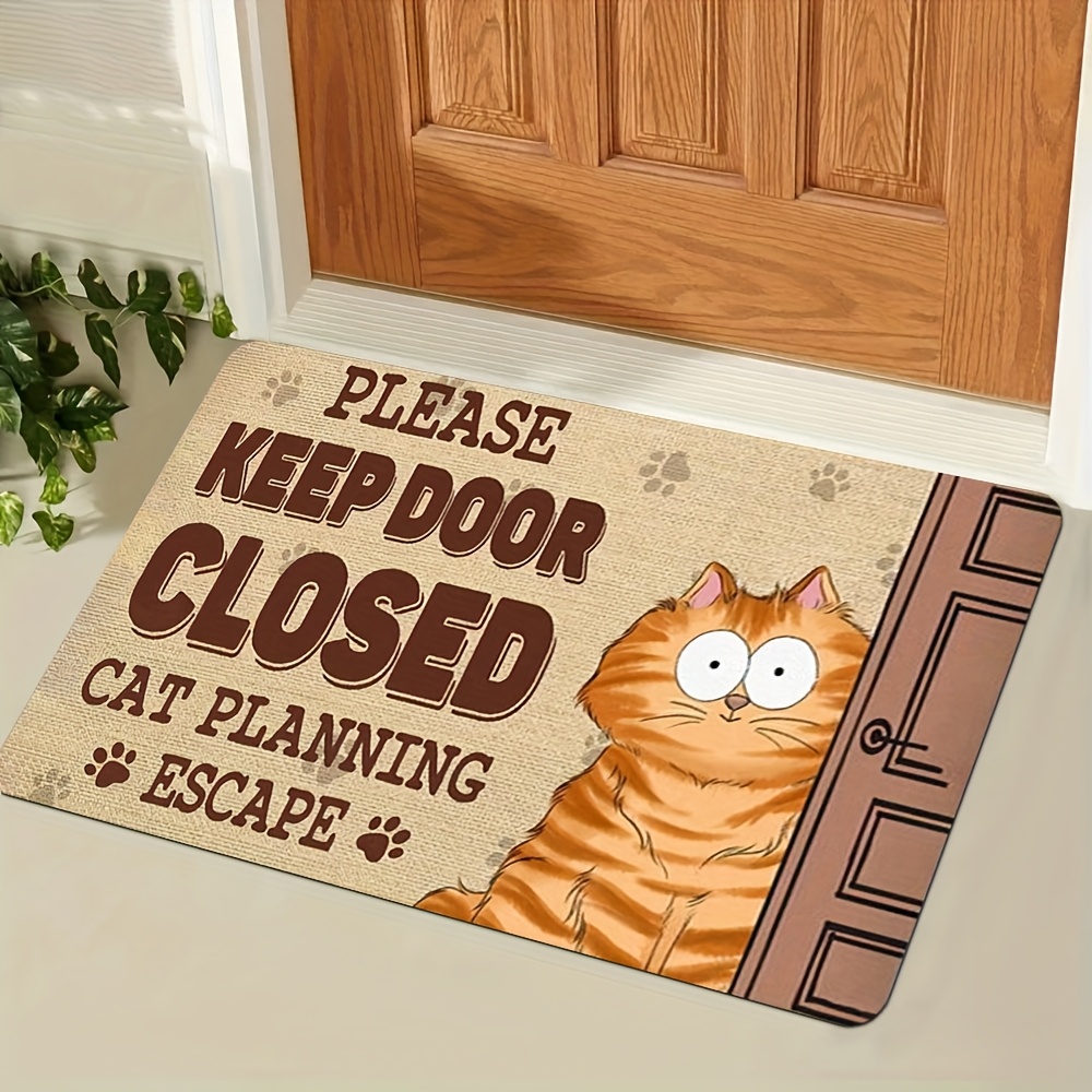 1pc Escape‑Planning‑Cat Print  - Home Bathroom Plan review and price