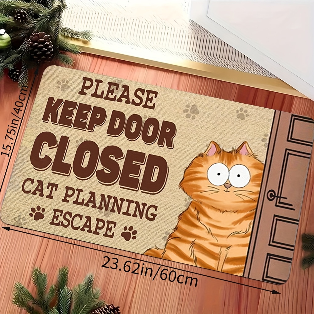 1pc Escape‑Planning‑Cat Print  - Home Bathroom Plan review and price
